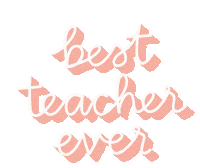 Best Teacher Ever Sticker by The Little Market