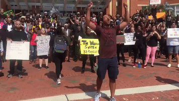Hundreds of UNC Charlotte Students Protest Against Racial Injustice