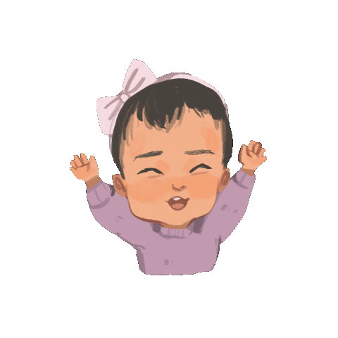 Happy Girl Sticker by Rafhi Dominic
