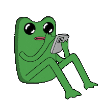 Scrolling Social Media Sticker by fwogs