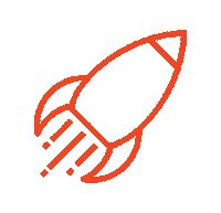 Amplify Rocket Ship Sticker by HDMZHealth