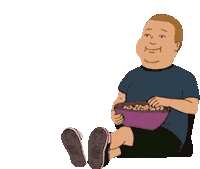 King Of The Hill Popcorn Sticker