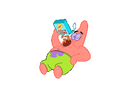 Hungry Patrick Star Sticker by SpongeBob SquarePants