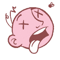 balbonta tired dead exhausted die Sticker