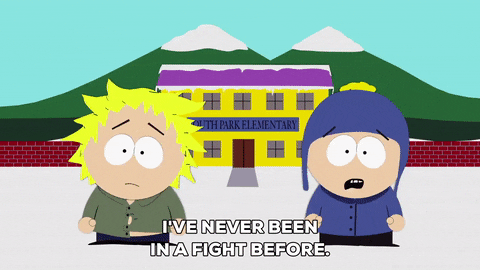 tweek tweak fight GIF by South Park 