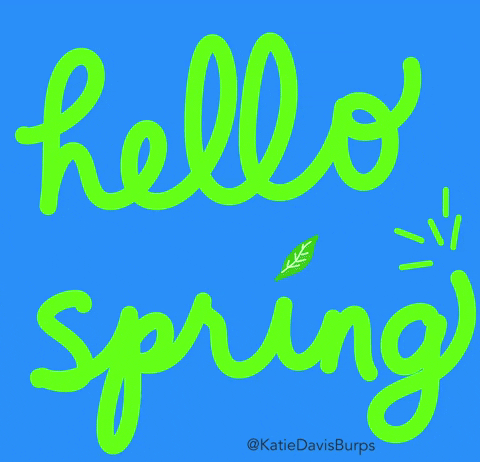 KatieDavisBurps happy spring springtime GIF