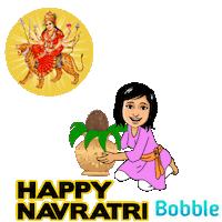 Happy Navratri Sticker by Bobble