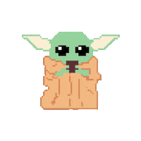 lid8bit pixelart retro space tea Sticker