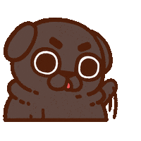 Give Me Attention Sticker by Puglie Pug