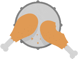 Hungry Drum Sticks Sticker by Melodics