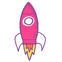 ladeloscopy luna des cohete copywriting Sticker