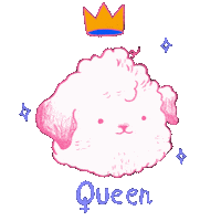 Dog Queen Sticker by Albertarrayas