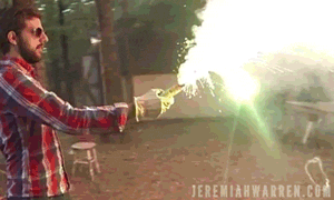 3-D Fireworks GIF