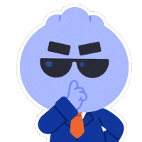 Agent Be Quiet Sticker by Kwantel
