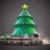 AshleyBlanchette christmas holiday train christmas tree GIF