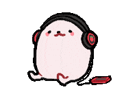 Headphones Vibing Sticker by eggdog