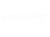 Wednesday Calligraphy Sticker by The Jomu Co