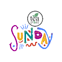 Sunday Morning Weekend Sticker by Tea Post