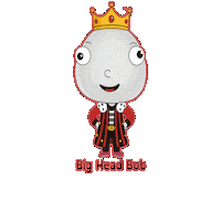 Queen King Sticker by BigHeadBob.com