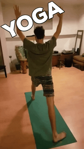 konradoldmoney yoga fit guy getting hit GIF