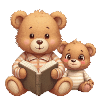 Cute Teddy Bears Sticker