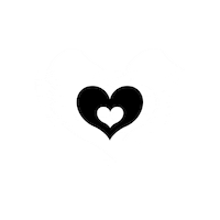 Black Heart Corazon Negro Sticker by I AM Lash
