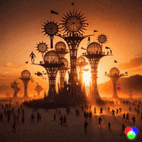 Burning Man Festival GIF by Studio Voisier