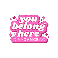 Dance You Belong Here Sticker by DivaDance®