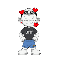 Uf White Monkey Sticker by Zhot