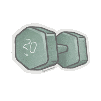 boamakesart workout weights strong girl dumbell Sticker