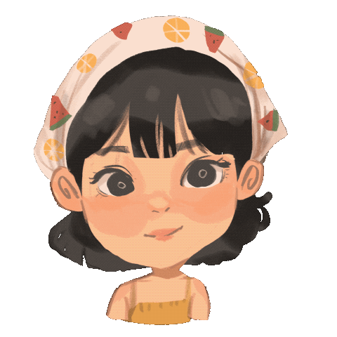Girl Blink Sticker