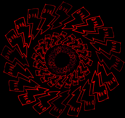 DFARecords giphyupload music dfa lightning bolt GIF