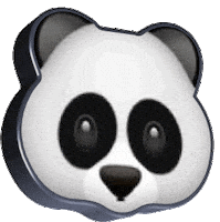 Emoji Panda Sticker by AnimatedText