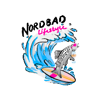 Nordbad germany surf restaurant sunset Sticker