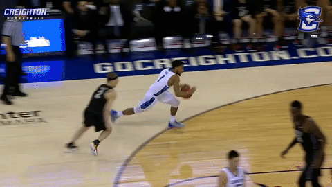 celebrate slam dunk GIF by Creighton University Athletics