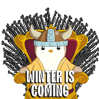 Freezing Game Of Thrones Sticker by Pudgy Penguins