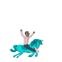 Roller Coaster Horse Sticker by Ultra Records