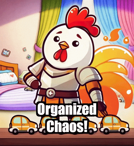 Organization Organized Chaos GIF by Zorooster