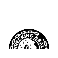 wreckingballdoughnuts dundee wrecking ball doughnuts wreckingballdoughnuts dundee doughnuts Sticker