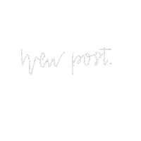 New Post Lettering Sticker