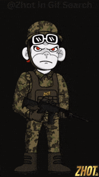 War Army GIF by Zhot Shop