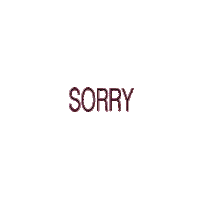Sorry Text Sticker
