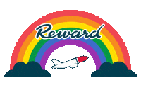 arco iris rainbow Sticker by Norwegian Airlines