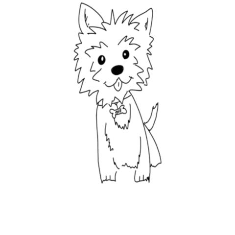 imotionmtl dog puppy Sticker