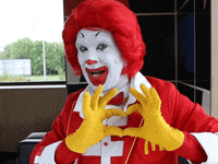 ronald mcdonald love GIF by McDonald's CZ/SK