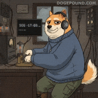 Shiba Inu Headphones GIF by Doge Pound