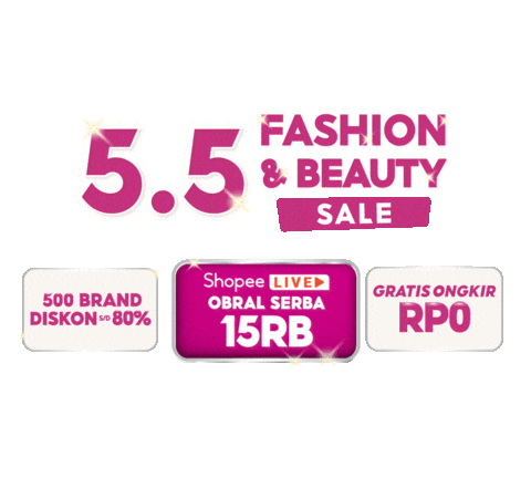 Beauty Promo Sticker by Shopee Indonesia