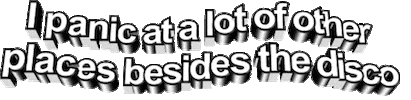 panic 0n-your-knees Sticker by AnimatedText