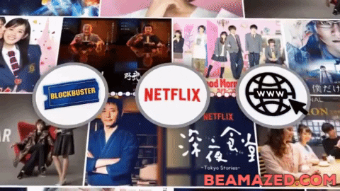 Momotaj giphygifmaker netflix blockbuster worst business fails GIF