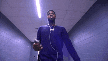 paul george phone GIF by NBA